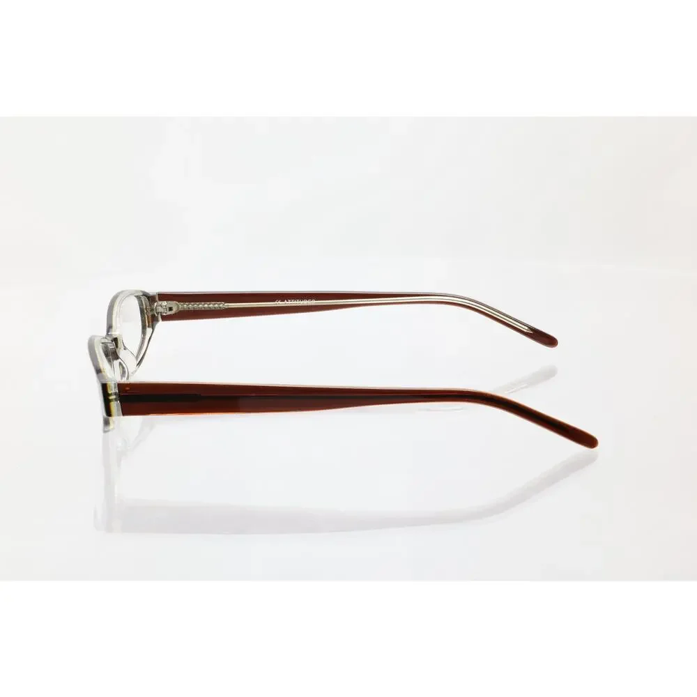 ATTITUDES #3 BRN/Crystal 50-17-140mm Eyeglass FRAMES ONLY - NEW/WITHOUT TAGS
